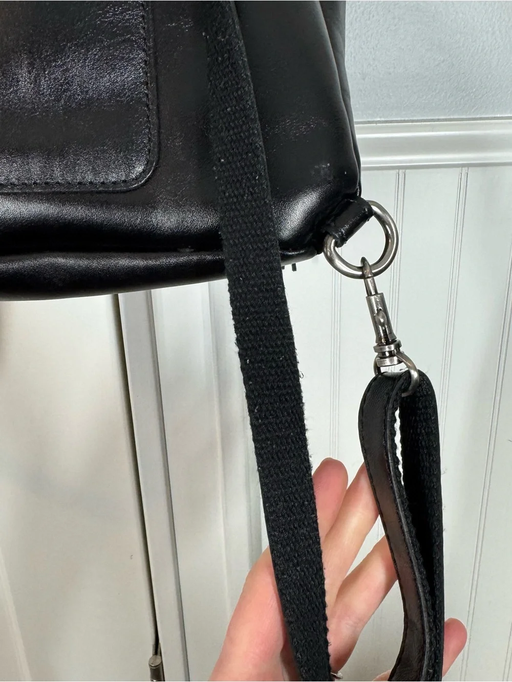 Patricia Nash‎ Luzille Heritage Black Leather Backpack Convertible Tote